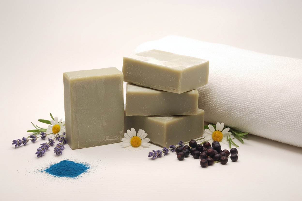 Bar Soap- Blue Spirulina